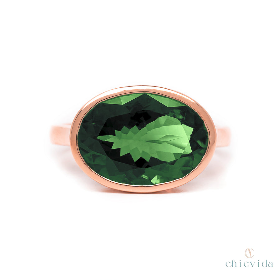 Gala Green Tourmaline Ring