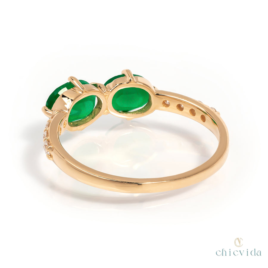 Spry Emerald Ring