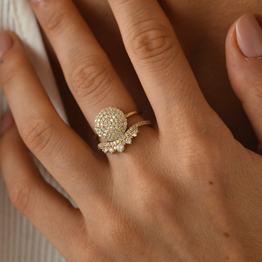 Starry Coin Diamond Ring
