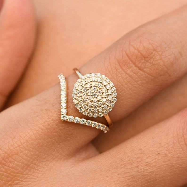 Starry Coin Diamond Ring - ChicVida