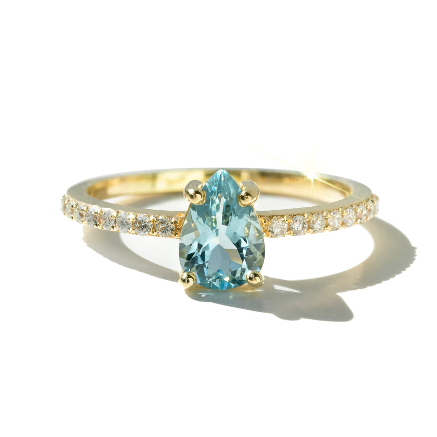 Diva Ring with Aquamarine