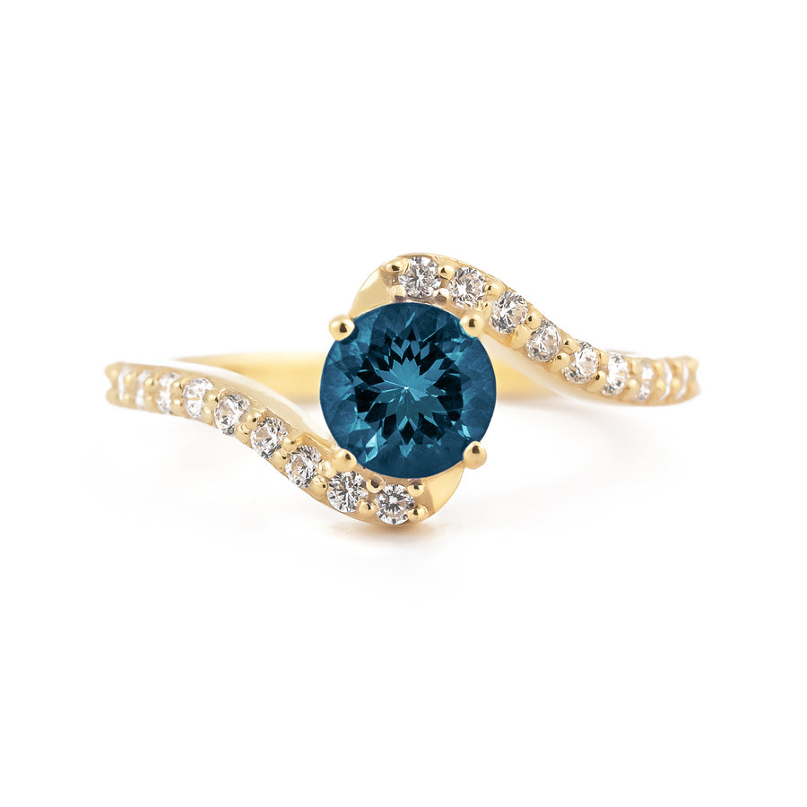 Aura London Blue Topaz Ring