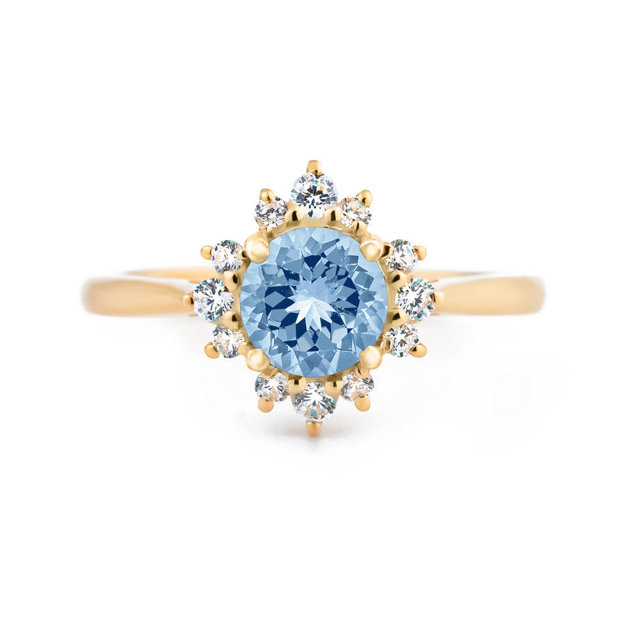 Daisy Aquamarine Ring