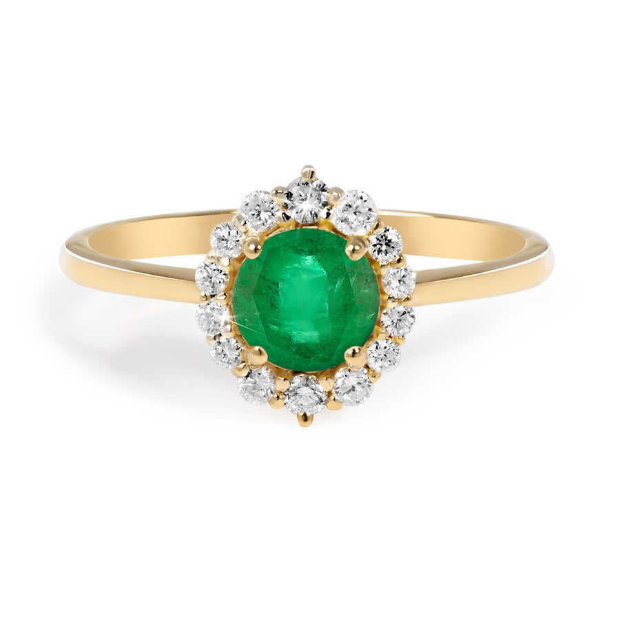 Radiance Emerald Halo Ring