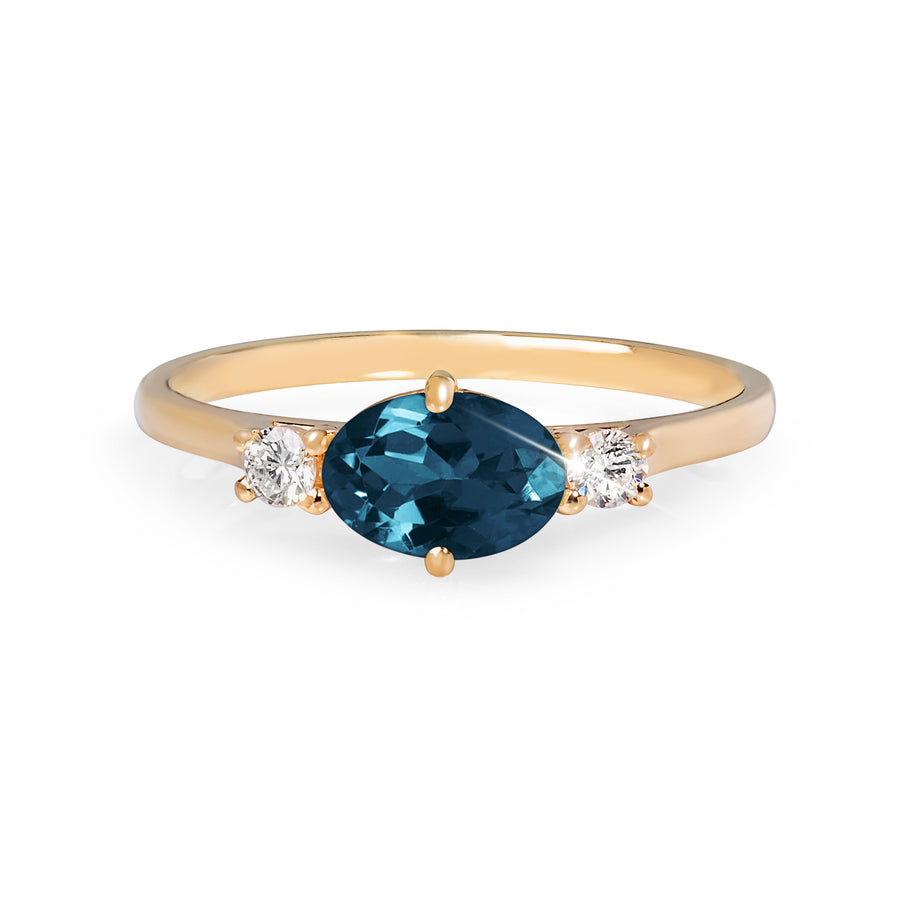 Siren London Blue Topaz Ring