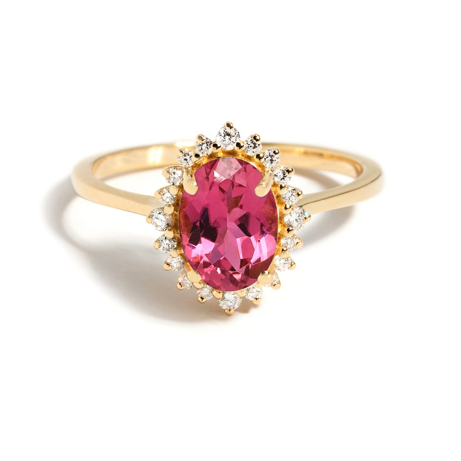 Sunshine Pink Tourmaline Ring