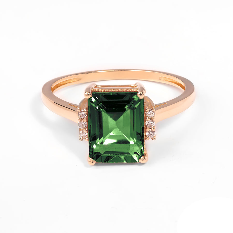 Twee Green Tourmaline Ring
