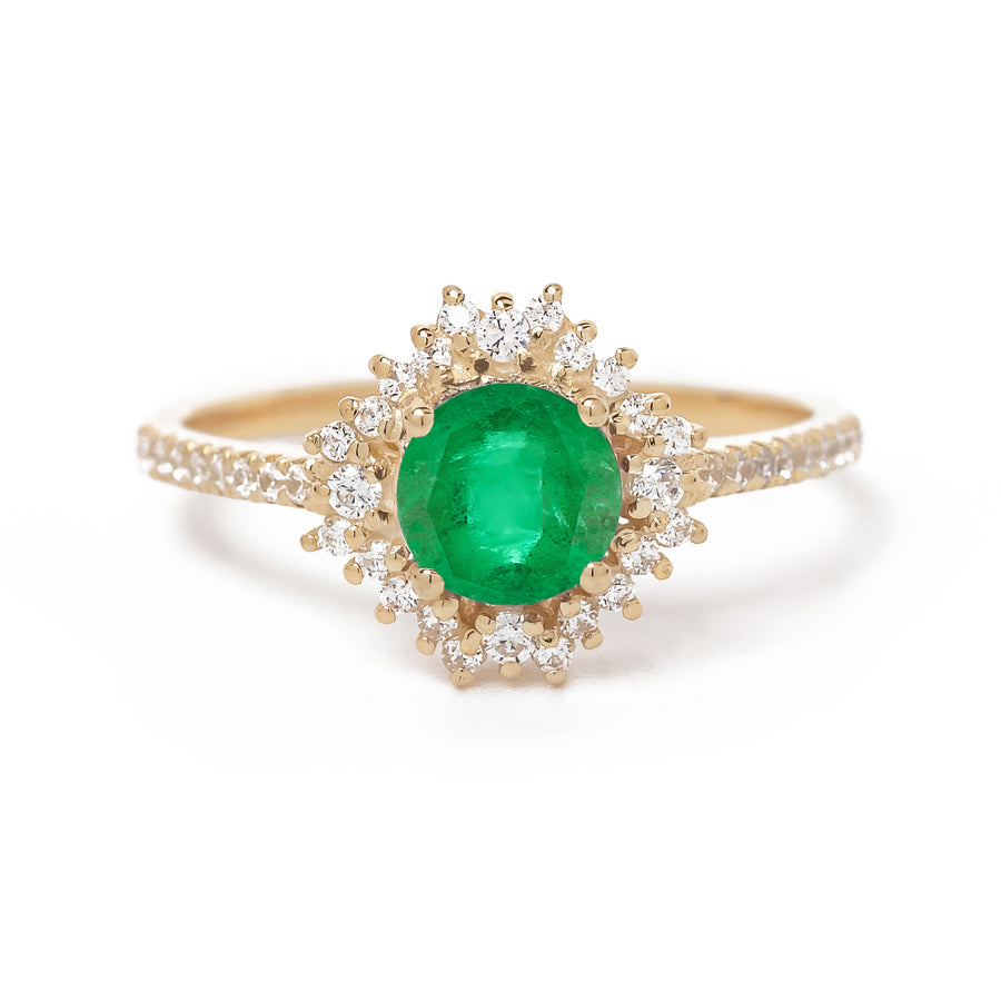 Aurora Emerald Ring