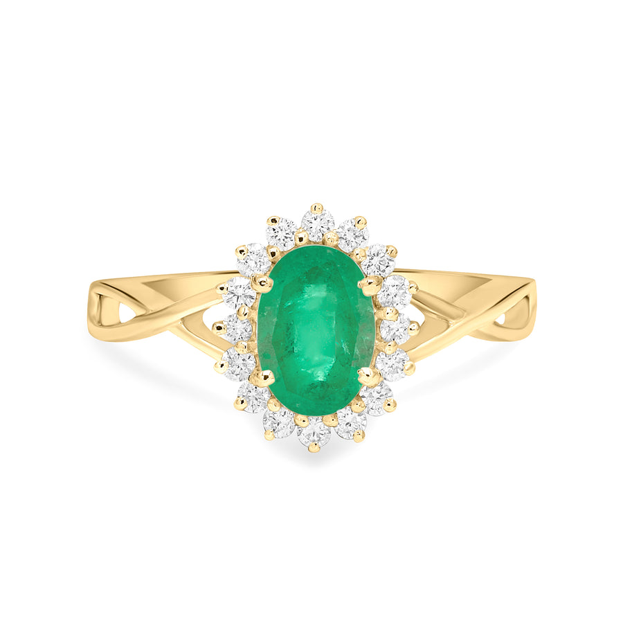 Flare Emerald Ring