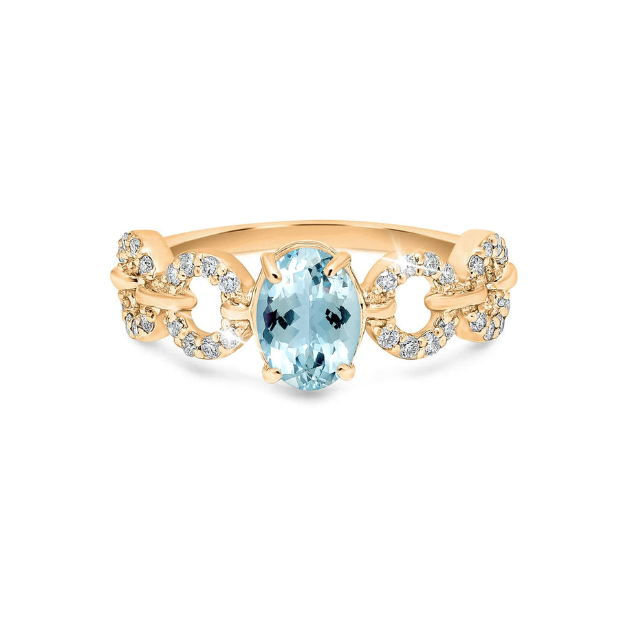 Elsa Aquamarine Ring