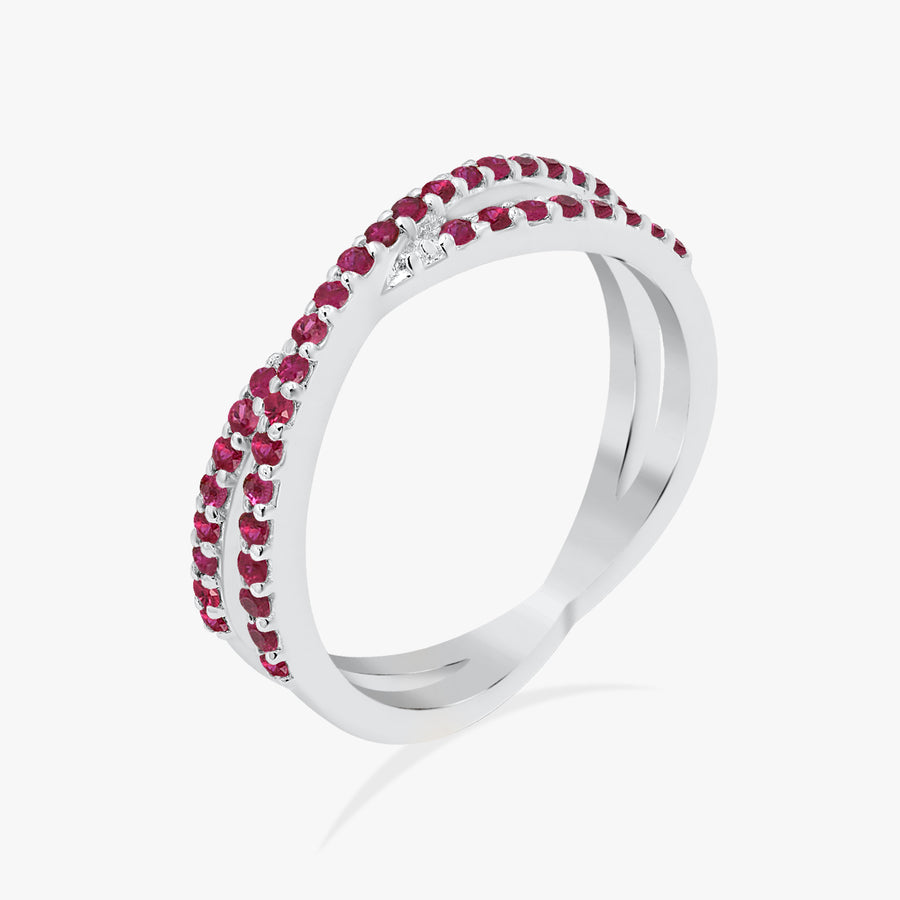 Natural Ruby Engagement Ring