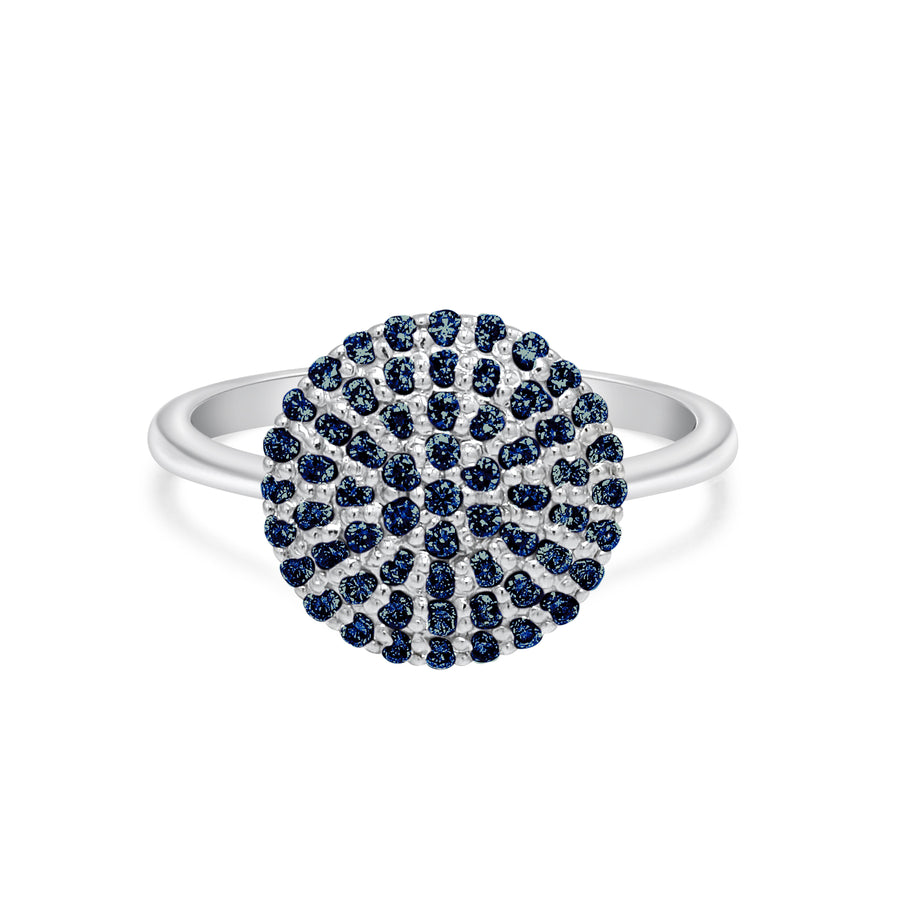 Sapphire Coin Ring
