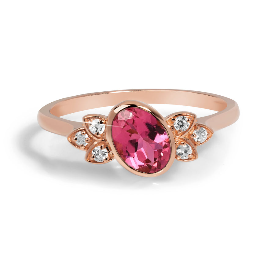 Pastel Pink Tourmaline Ring