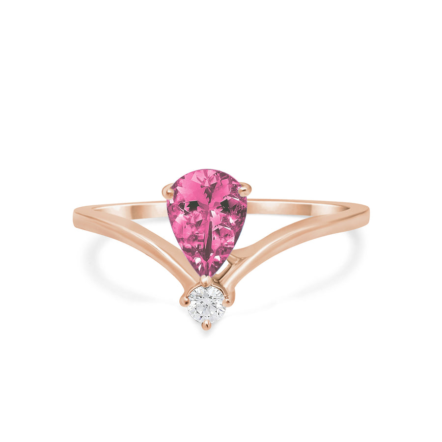 North Star Pink Tourmaline Ring