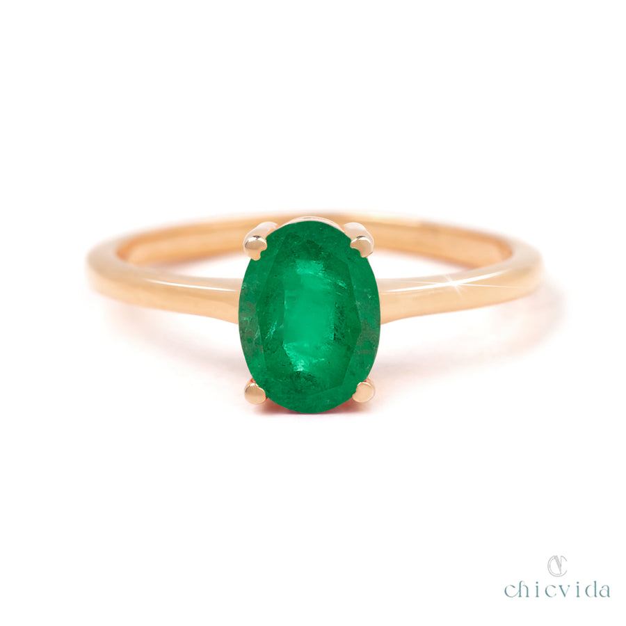Glowing Emerald Ring