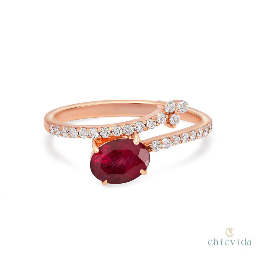 Ruby Diamond Ring