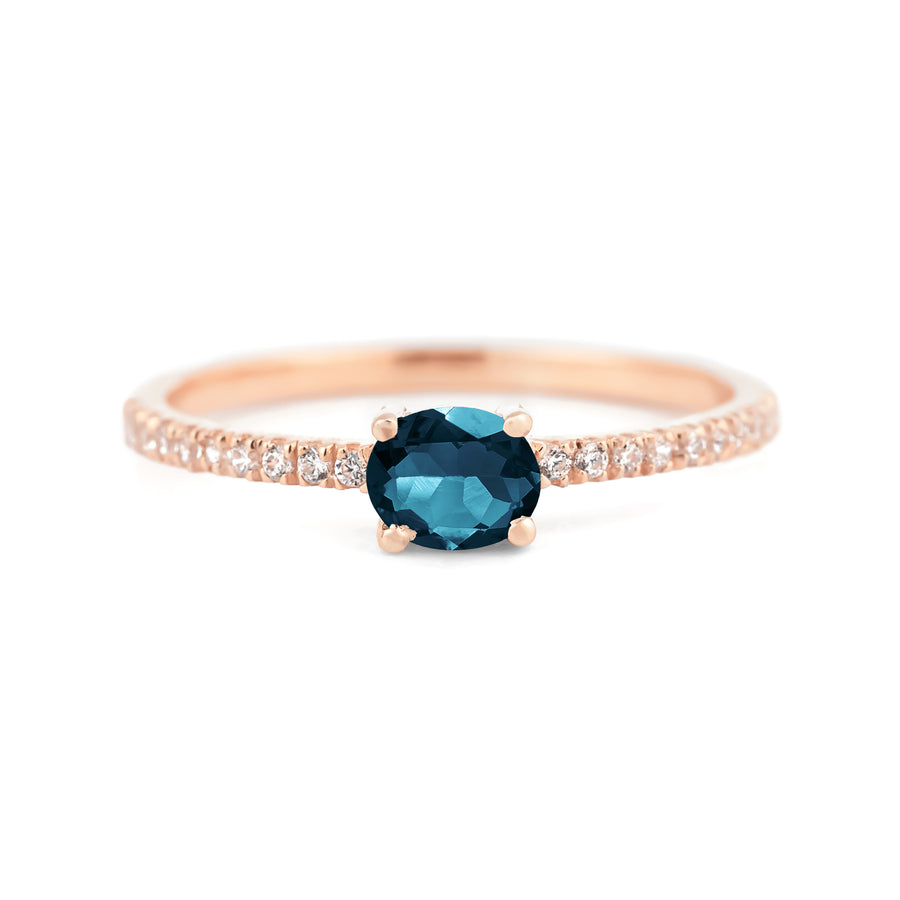 Divine London Blue Topaz Ring