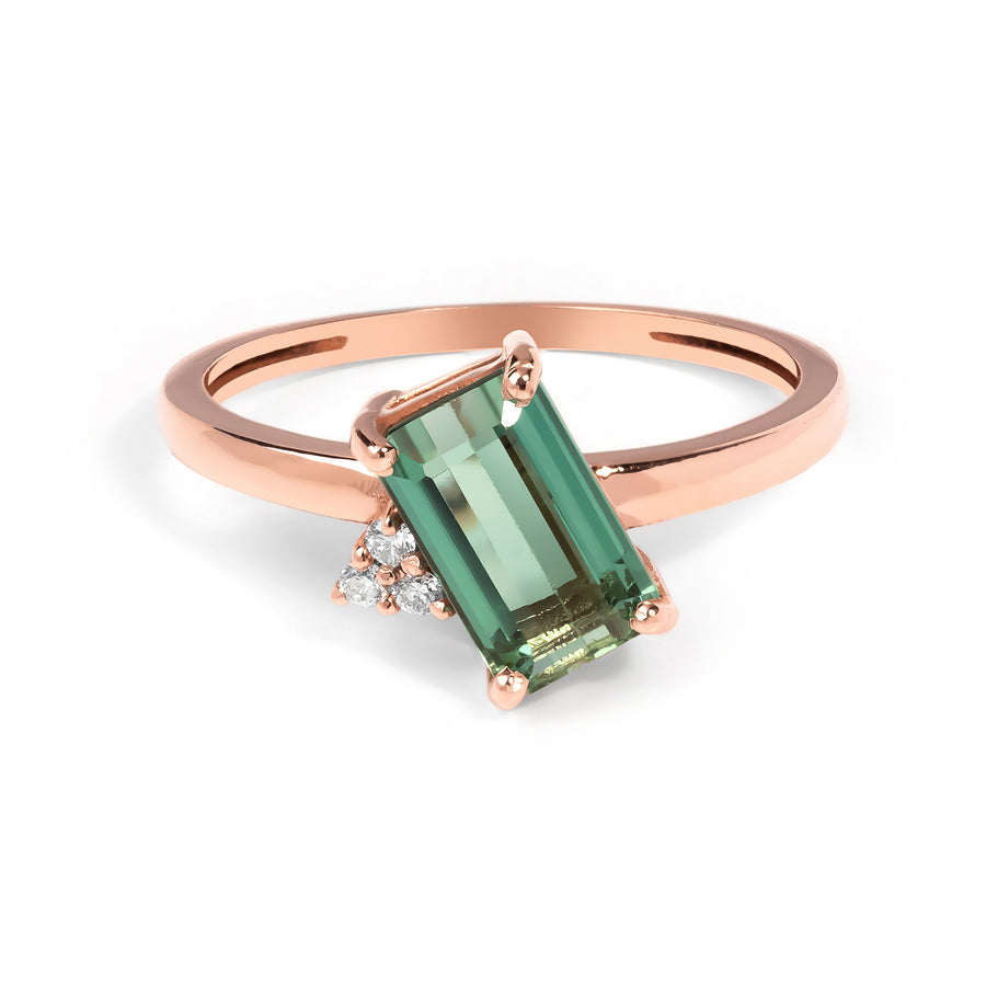 Fetor Green Tourmaline Ring