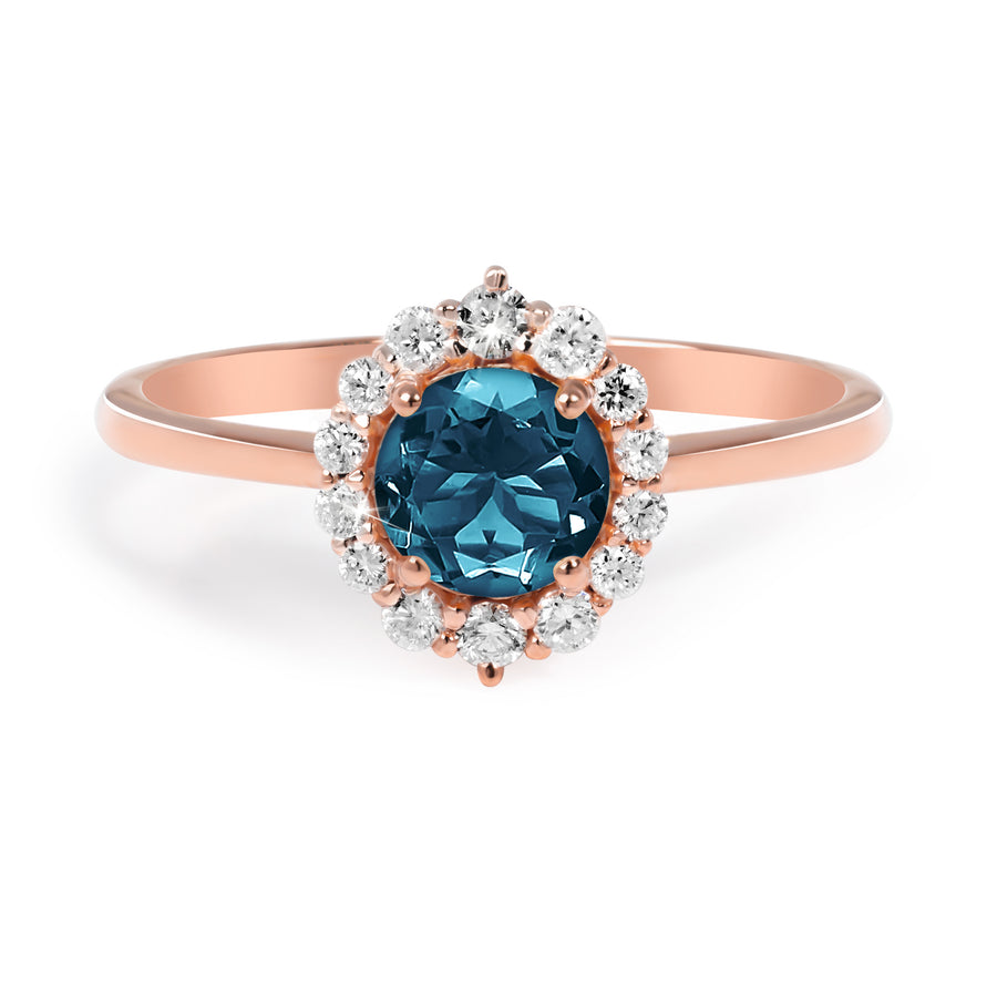 Radiance London Blue Topaz Ring