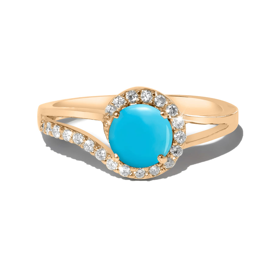 Wave Turquoise Ring