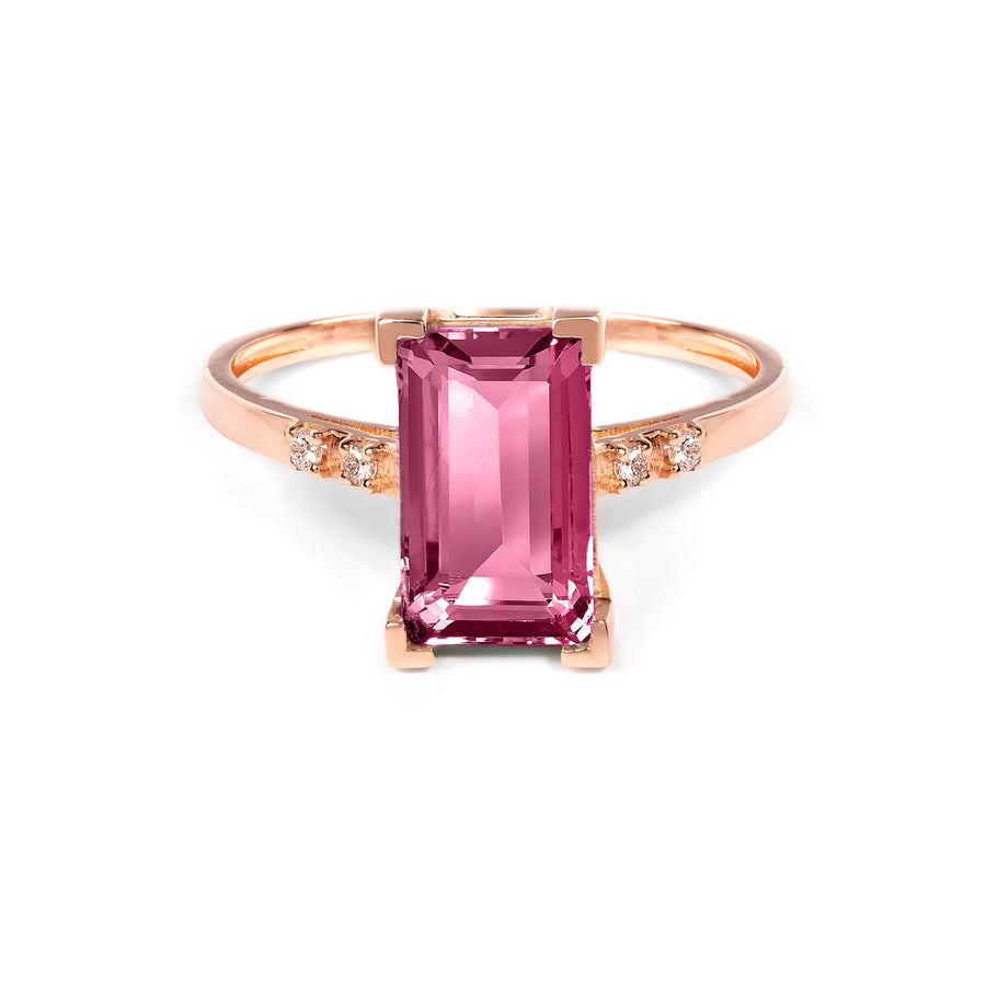 Floaty Pink Tourmaline Ring