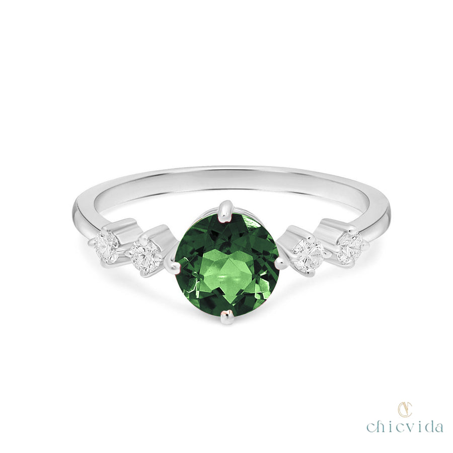 Green Tourmaline Ring For Women