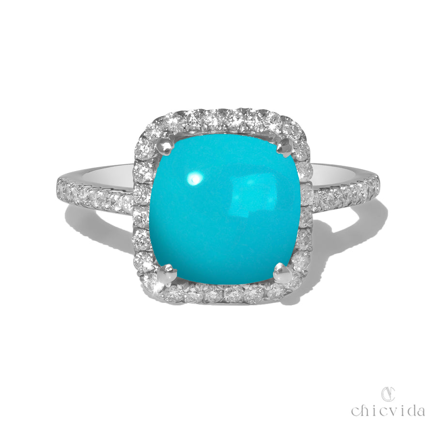 Kingman Turquoise Gold Ring