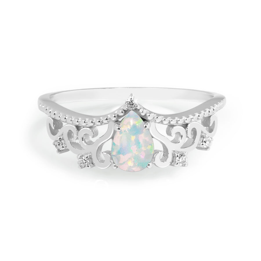 Diana Opal Tiara Ring