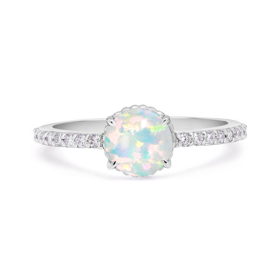 Luna Natural Opal Gold Ring