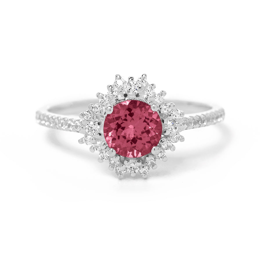 Aurora Pink Tourmaline Ring