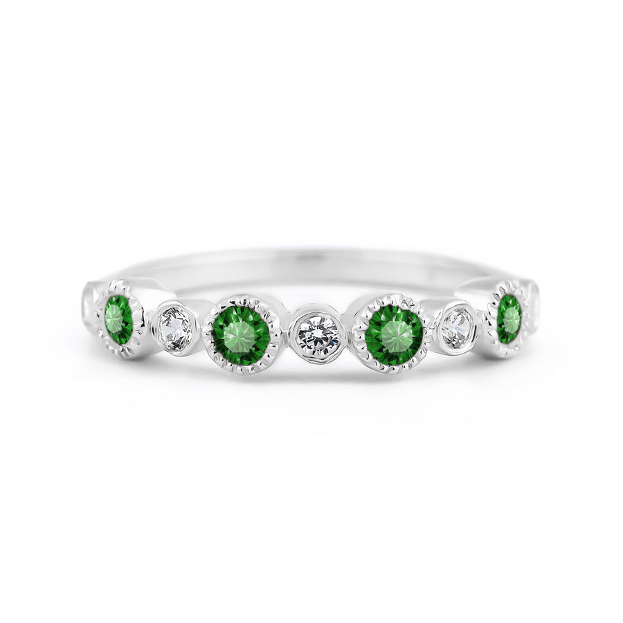 Moonlit Emerald Ring