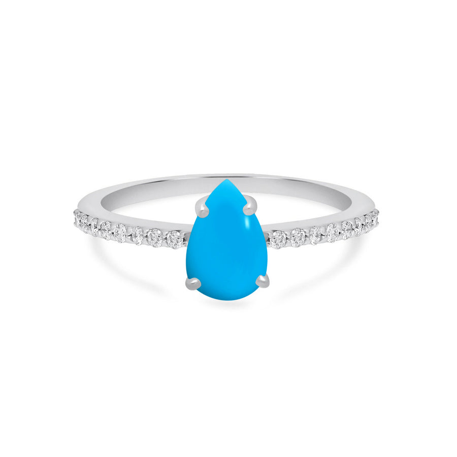Diva Ring with Sleeping Beauty Turquoise