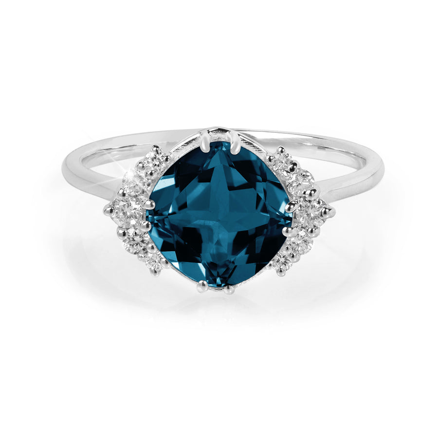 Witty London Blue Topaz Ring