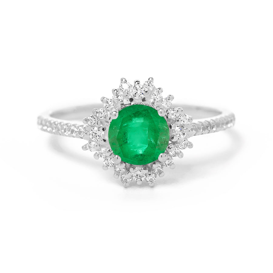 Aurora Emerald Ring