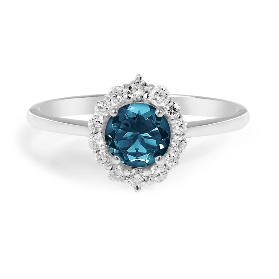 Radiance London Blue Topaz Ring