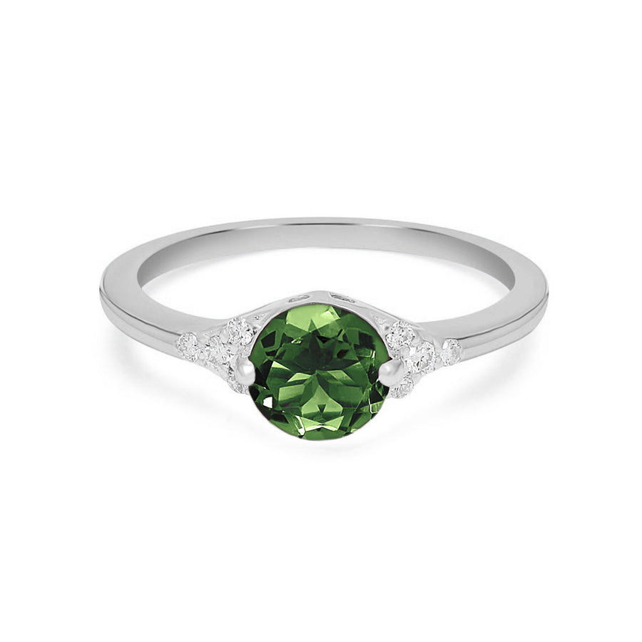 Limelight Green Tourmaline Ring