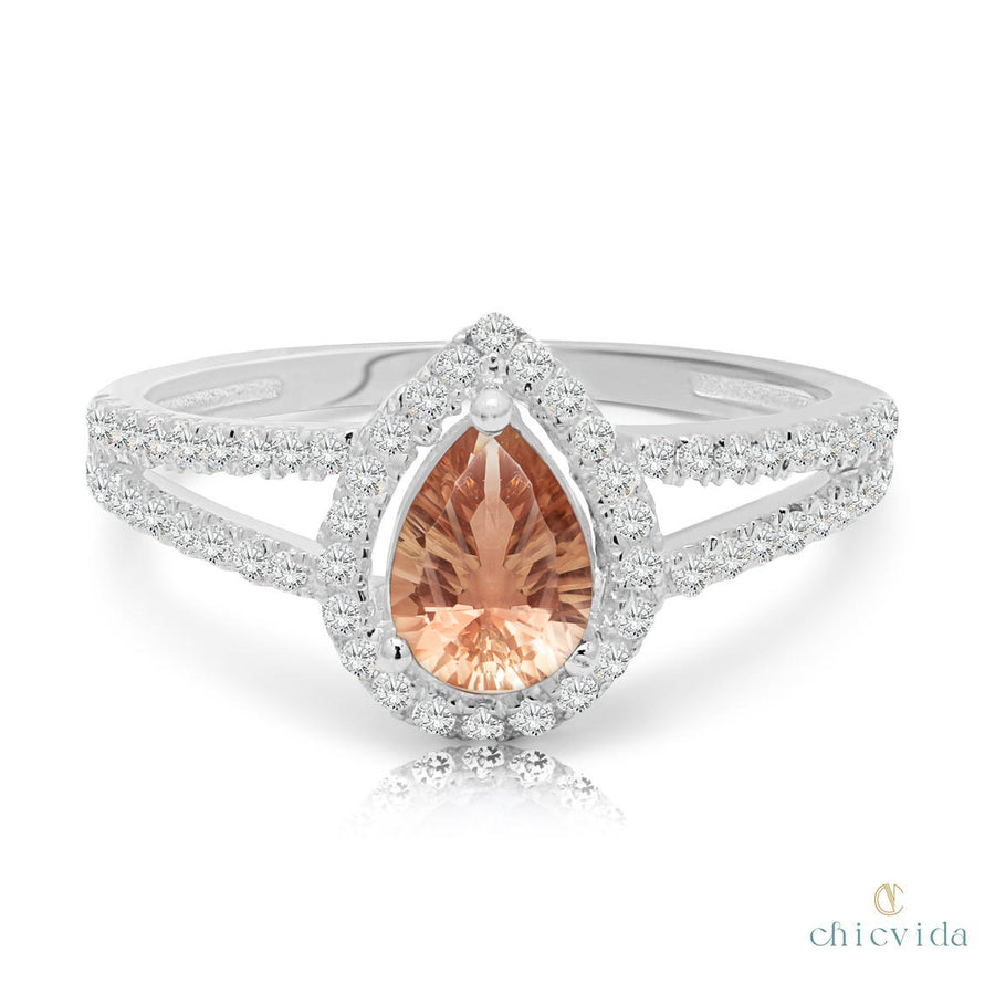 Sunstone Yellow Gold Ring