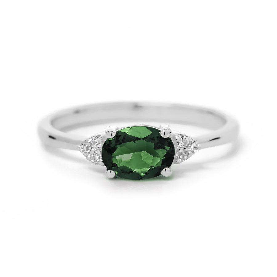 East West Tourmaline Ring