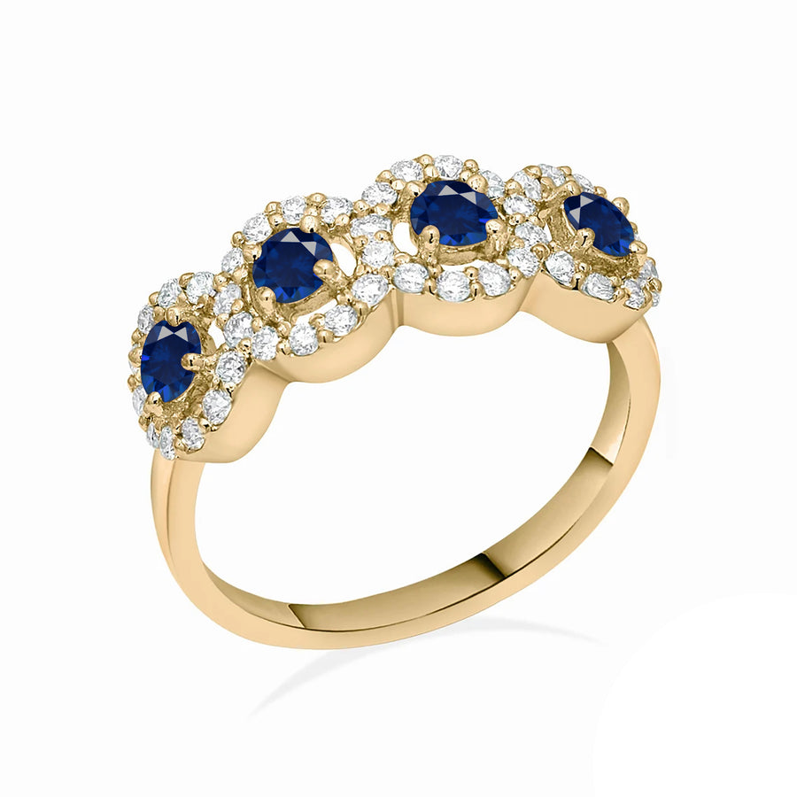 Quatrain Sapphire Ring