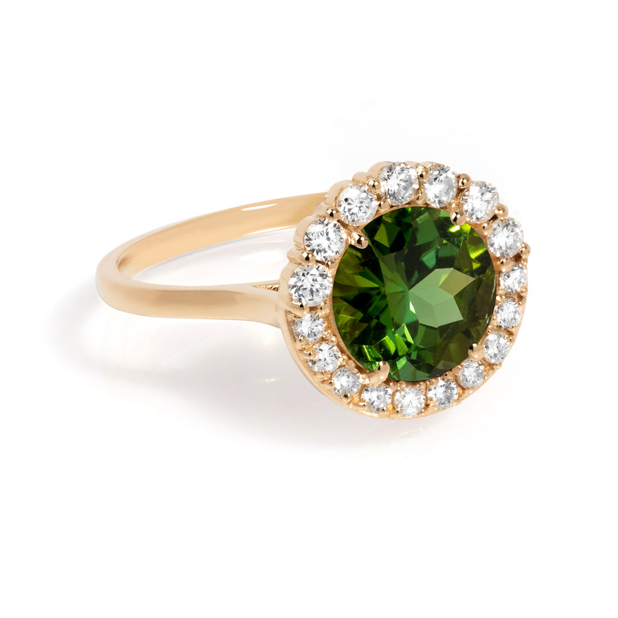 Aureola Green Tourmaline Ring