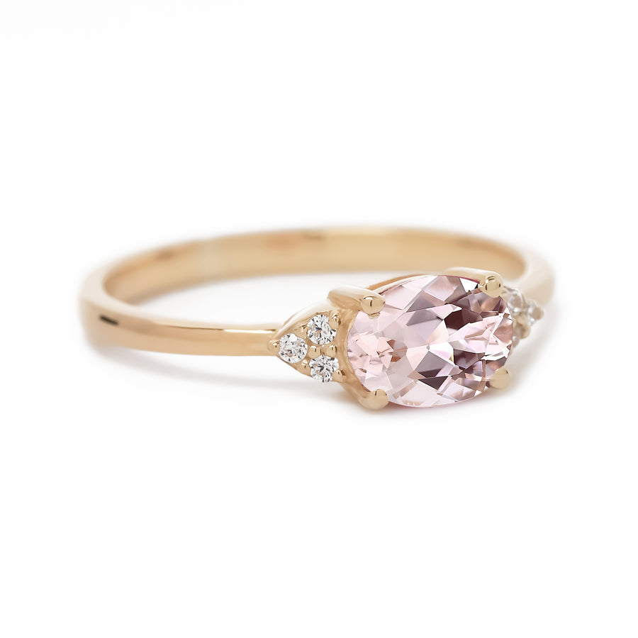 Morganite Gold Ring