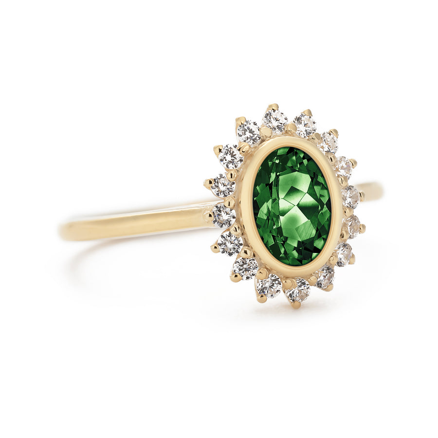 Aroma Green Tourmaline Ring
