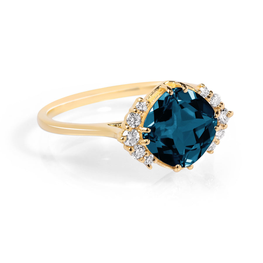 Witty London Blue Topaz Ring
