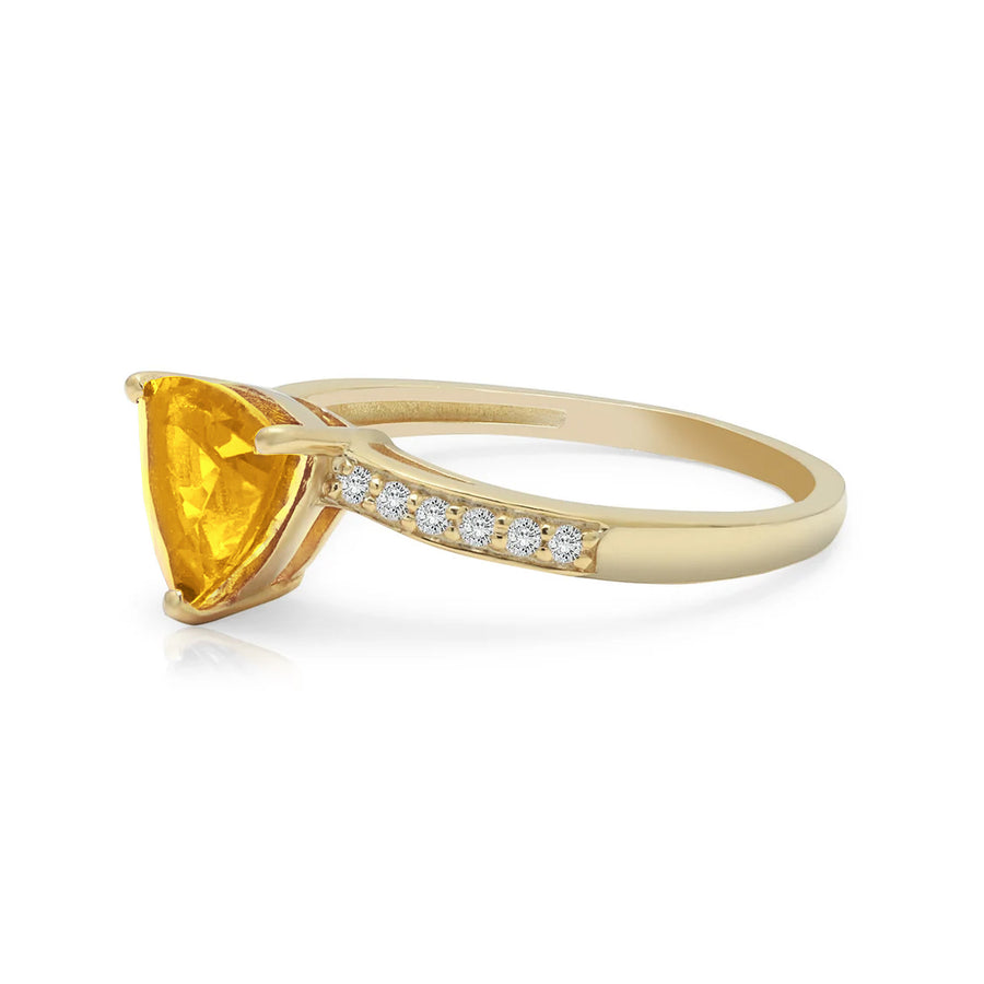 Citrine Wedding Ring