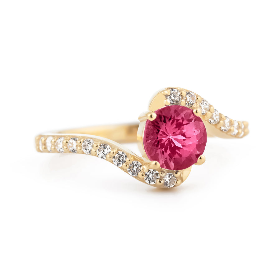 Aura Natural Pink Tourmaline Ring