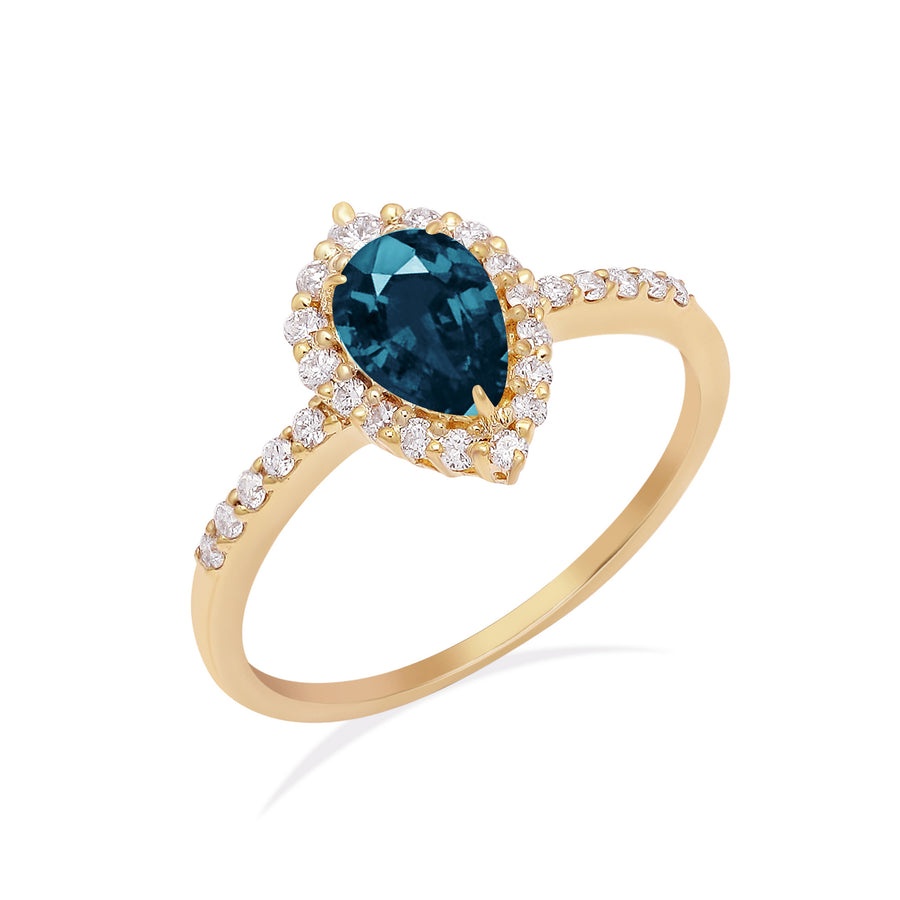 Sofia London Blue Topaz Ring