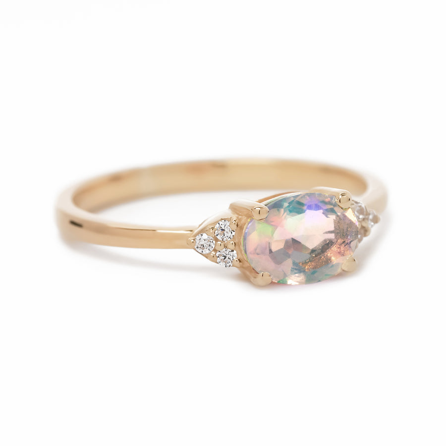 Oval Opal Gold Ring