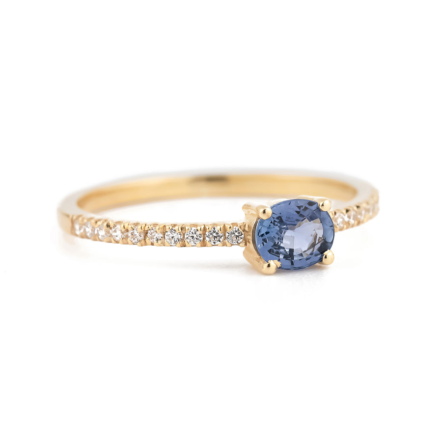 Divine Sapphire and Diamond Ring