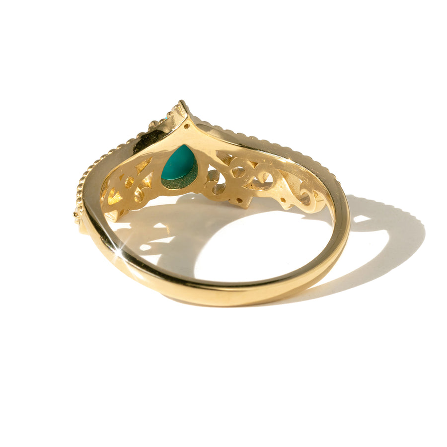 Diana Turquoise Tiara Ring