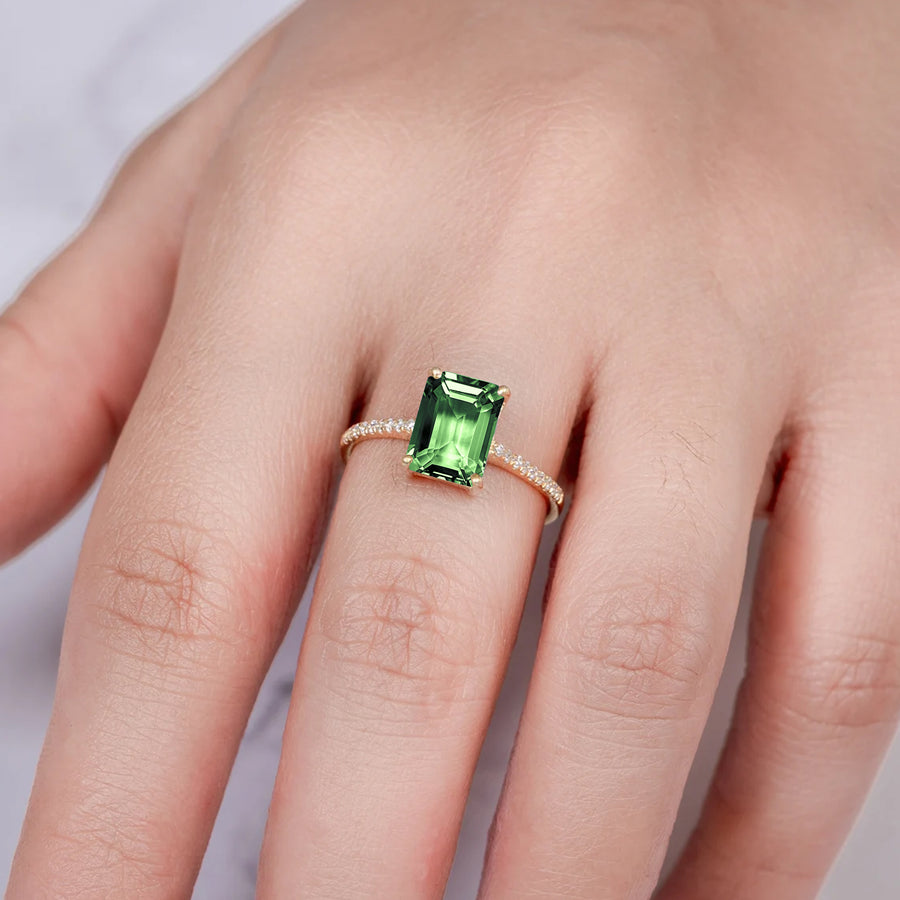 Tourmaline Engagement Ring